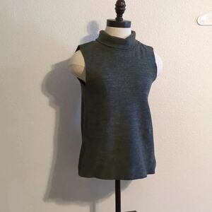 Zara Grey‎ sleeveless turtleneck Small